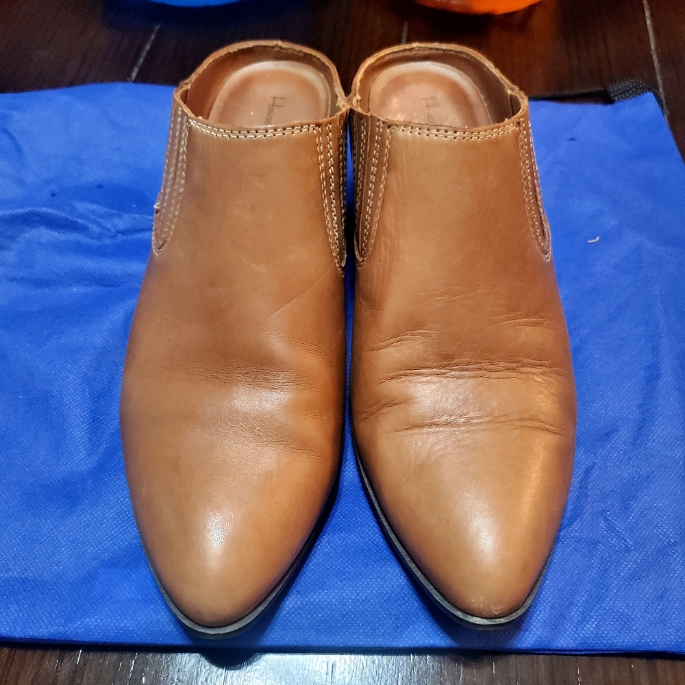 House of Harlow 1960 mules or slip on booties size 10. Leather